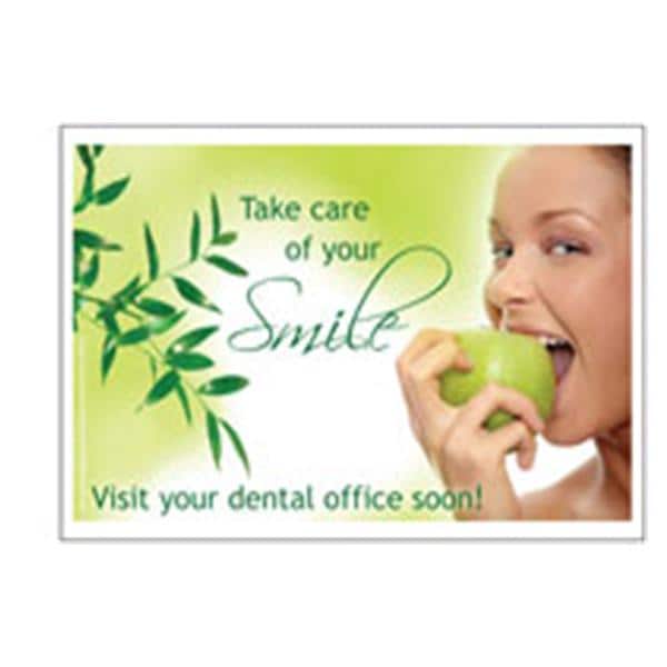 Imprinted Recall Cards Apple Bite 4 in x 6 in 250/Pk