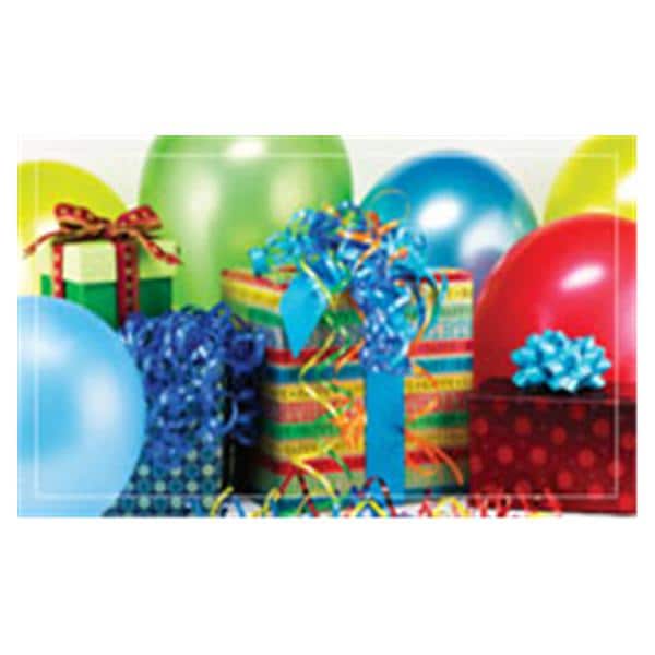 Birthday Premium Occasion Card Presents & Balloons 50/Bx