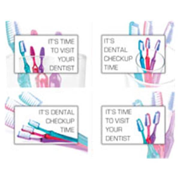 Laser 4-Up Recall Cards Dental Checkup 8.5 in x 11 in 200/Pk product image