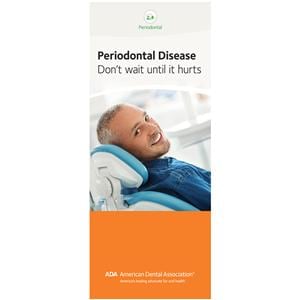 Brochure Periodontal Disease 12 Panels English 50/Pk