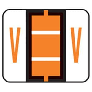 Tab "V" End Tab Labels1.25"x1" 500/Rl