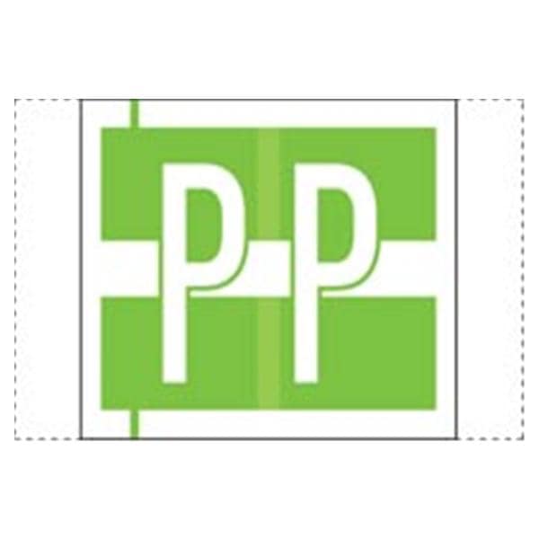 Col'R'Tab Compatible "P" LabelLt Green 500/Rl