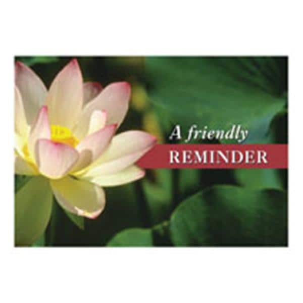 Laser 4-Up Recall Cards Friendly Reminder Flower 8.5 in x 11 in 200/Pk - Laser 4-Up Recall Cards Friendly Reminder Flower 8.5 in x 11 in 200/Pk - Image 1
