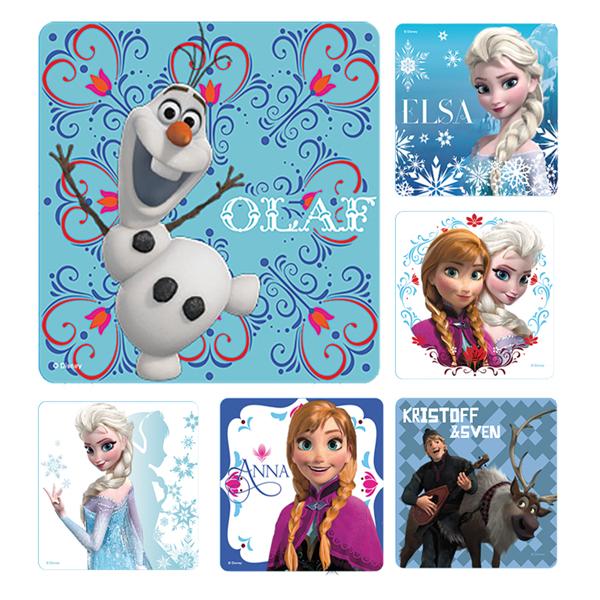 Stickers 2.5 in x 2.5 in Disney Frozen Assorted 100/Rl