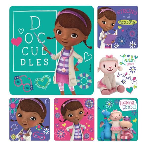 Stickers Doc McStuffins Assorted 100/Rl
