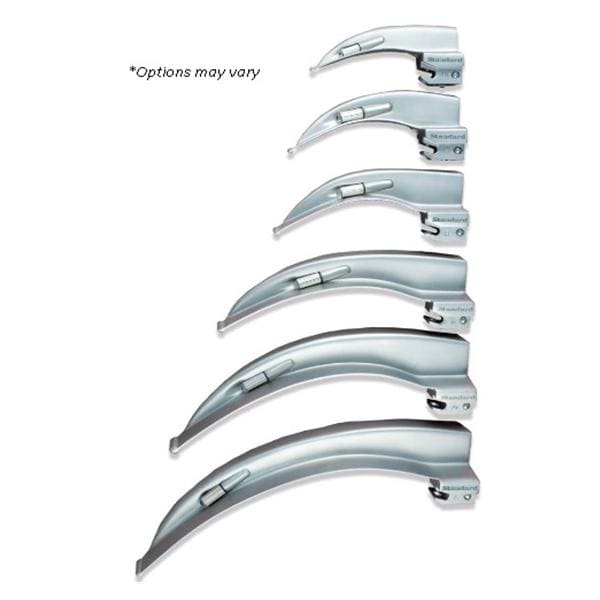 Conventional Laryngoscope Blade 4 Hal Mcntsh Eng Prfl Bld Clr Cl Wht Hal LED