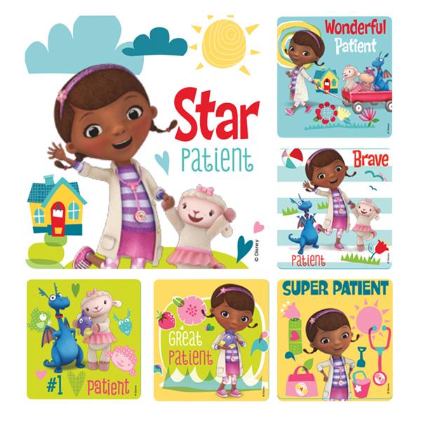 Stickers Doc McStuffins Patient Assorted 100/Rl - Stickers Doc McStuffins Patient Assorted 100/Rl - Image 1
