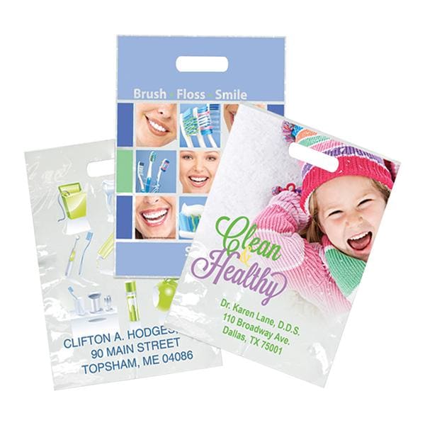 Bags Custom Large 9 in x 13 in Plastic White 1000/Bx product image