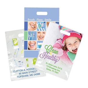 Bags Custom Small 7.5 in x 9 in Plastic White 1000/Bx