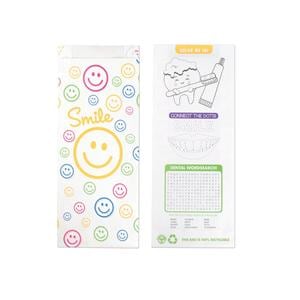 Fully Biodegradable & Recyclable Bags Paper Smile Face 100/Pk