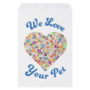 Scatter Print Bags We Love Your Pet White 100/Pk
