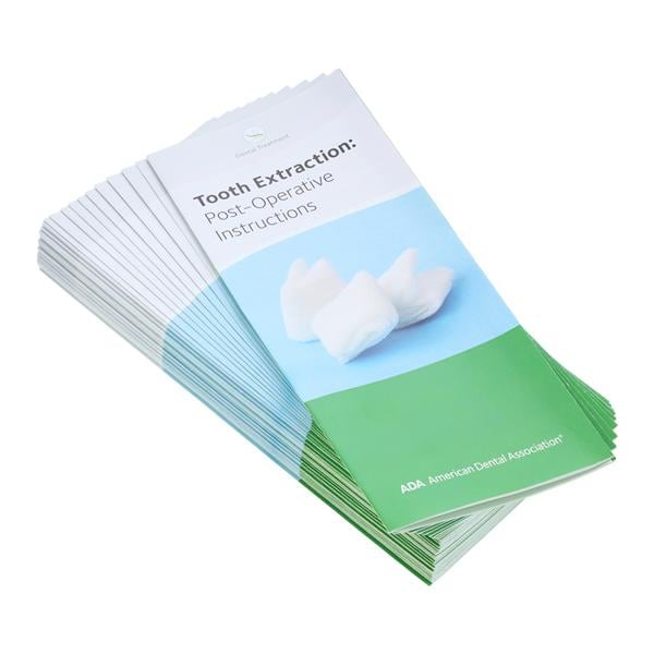 ADA Brochure Tooth Extraction: Post-Operative Instructions Spanish 50/Pk