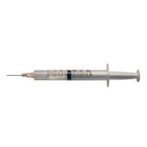 Baksnap Hypodermic Syringe/Needle 25gx1" 3cc Retractable Needle Sfty LDS 100/Bx
