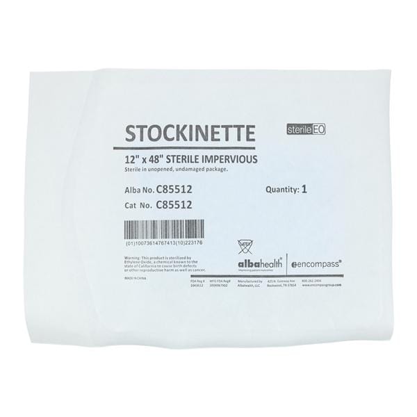 Impervious Stockinette White/Blue 12x48