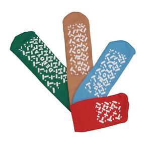 Patient Slippers Cotton / Nylon Tan Large 12 PR/BX