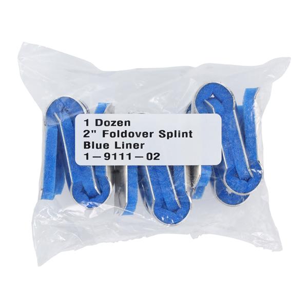 Fold Over Splint Finger Size Medium Aluminum/Foam 2" Ambidextrous