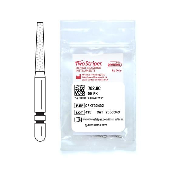 Two Striper 16A Diamond Bur Coarse 702.8C 50/Pk thumbnail 3