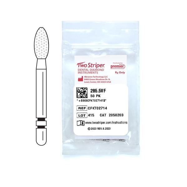 Two Striper 16A Diamond Bur Very Fine 285.5VF 50/Pk thumbnail 2