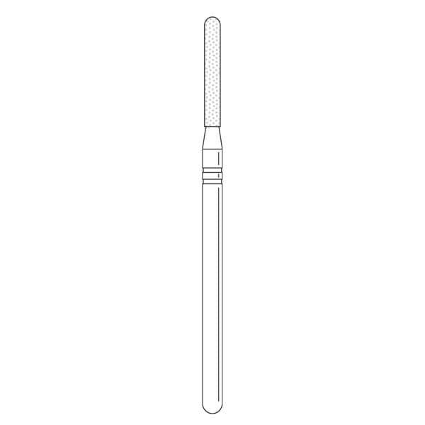 Two Striper, TSZtech, Diamond Burs, Laboratory Handpiece, Parallel Cylinder Round End, X590.12ZF, 1.2 mm, Coarse, 1/Pk, 2012848 thumbnail 2