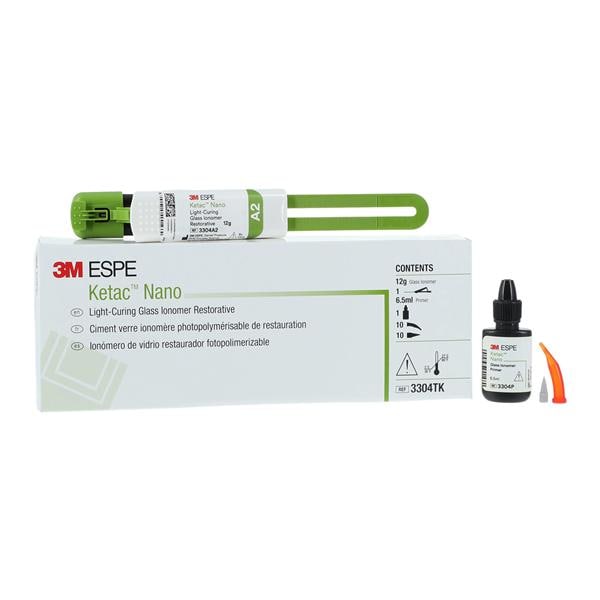 Ketac Nano Light-Curing Glass Ionomer Restorative, Clicker Dispenser Trial Kit, 12 g, A2, 1/Pk thumbnail 6