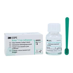 3M Ketac Cem Powder Glass Ionomer Hand Mix Luting Cement White 33 Gm Rfl 33gm/Bt