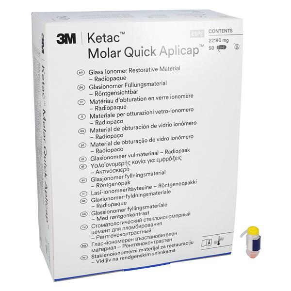 3M Ketac Molar Glass Ionomer Composite Aplicap Capsule A2 Refill 50/Bx
