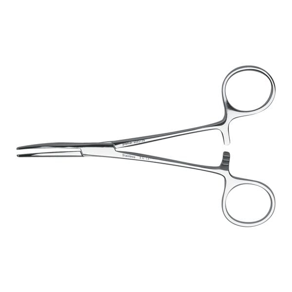 Hemostat, Curved, Stainless Steel, 5-1/2", 1/Pk, 9065129 thumbnail 2
