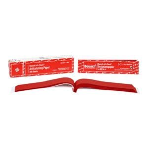 Articulating Paper Strips X-Thin Red Booklet 200/Bx
