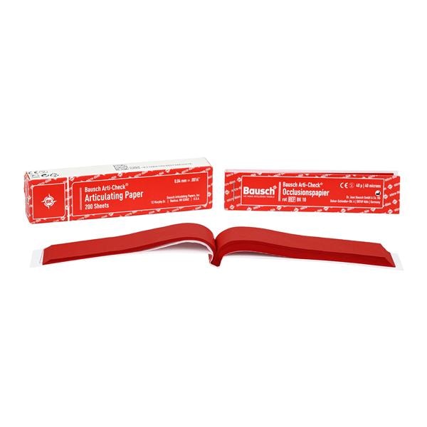 Articulating Paper Strips X-Thin Red Booklet 200/Bx