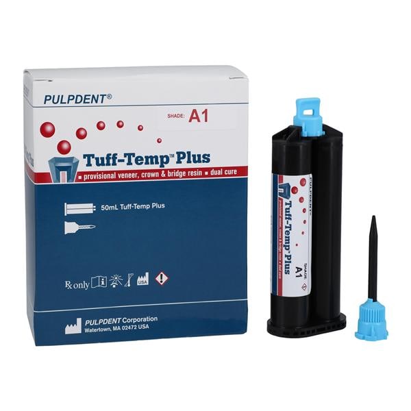 Tuff-Temp Plus Temporary Material 50 mL Shade A1 Cartridge Complete Package
