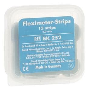 Occlusal Indicator Fleximeter Strips Silicone Blue 15/Pk