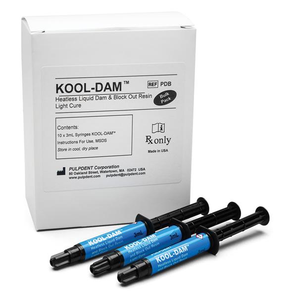 Kool Dam Liquid Dam Light Cure Material Bulk Kit 10/Pk
