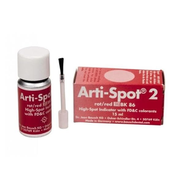 Arti-Spot 2 Brush On High Spot Indicator Liquid Red FD&C Colorants Ea