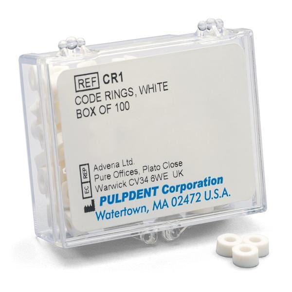 Instrument Color Code Rings White 100/Bx