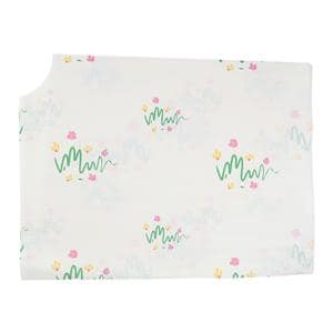 Fabri-Soft Exam Cape 30 in x 21 in Wildflower Disposable 100/Ca