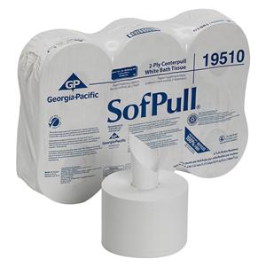 SofPull Center Pull Toilet Tissue White 2 Ply 6Rl/Ca