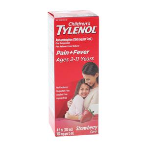 Tylenol Children Liquid Strawberry 4oz/Bt