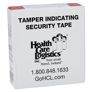 Tamper Resistant Tape Transparent Red 1"x108***** Polystyrene Ea