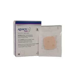 Aquacel Ag Hydrofiber Wound Dressing 2x2" Sterile Sqr Inc Slvr 1.2 NAdhs Abs LF