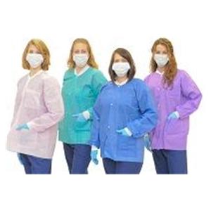 ValueFlex Lab Jacket 3 Pockets Long Sleeves Large Teal 50/Ca