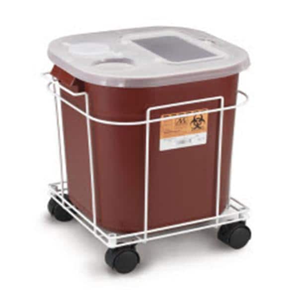 Sharps Bracket White 13.5x8.2x3.2" Chrome Plated For Container 8706/8707 1/EA