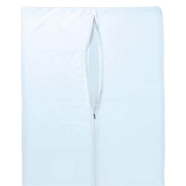 Post Mortem Bag 18-1/2x30-1/2" White Straight Zipper Closure PVC 10/Ca