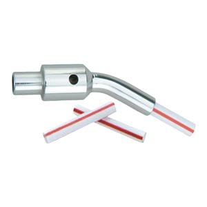 High Volume Straw Aspirator Vented White/Silver Stainless Steel Ea