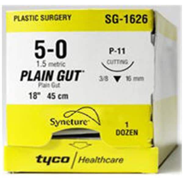 Surgigut Suture 4-0 30" Plain Gut Monofilament C-13 Undyed 36/Ca