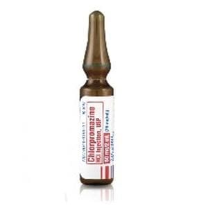 Chlorpromazine HCl Injection 25mg/mL Ampule 2mL 25/Package