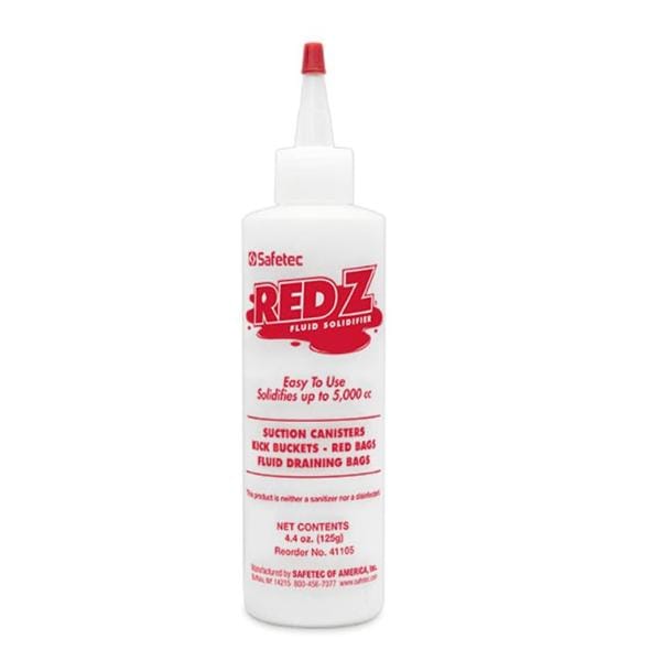 Red Z Spill Control Solidifier 4.4oz White <5000cc Needle Nose Top Bottle 5oz/Bt