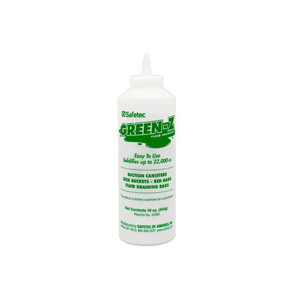 Green-Z Spill Control Solidifier 16oz White <22000cc Ndl Ns Tp Btl 12/Ca