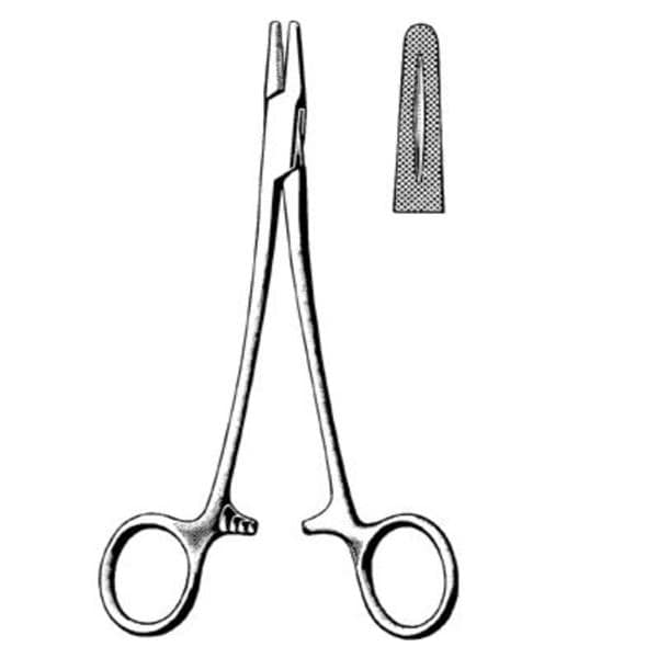 Mayo-Hegar Needle Holder Cross Serrated 8" Stainless Steel Ea