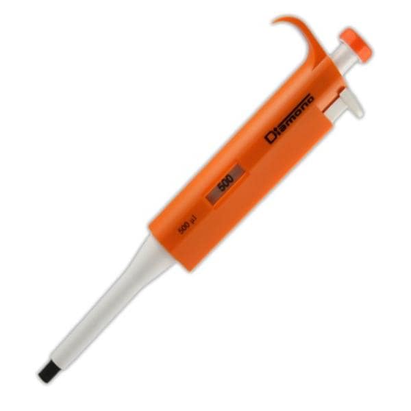 Diamond Fixed Volume Pipette 500uL Non-Graduated Orange Ea