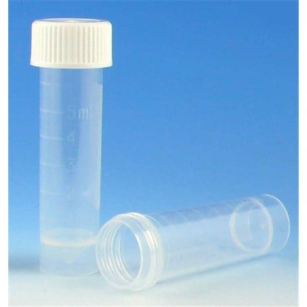 Polypropylene Transport Tube 5mL Sterile 20x25/Ca